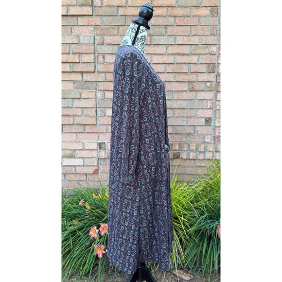 NWT Lularoe Multicolor Floral Partterm Sarah Cardigan Medium - Picture 2 of 5